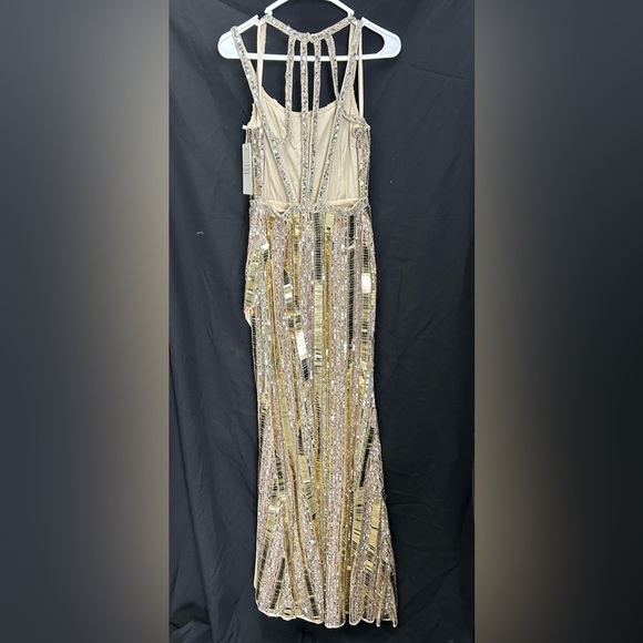 Mac Duggal 93981 Halter Neck Embellished Detailed Back Gown - Picture 8 of 15